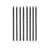 Świeczki urodzinowe czarno-złote długie 8szt.