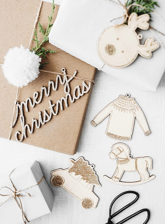 Zawieszki dekoracyjne Święta, mix