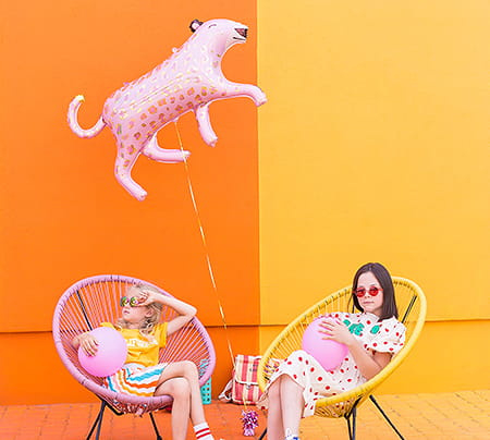 Balon foliowy Lampart, 103x63cm, mix