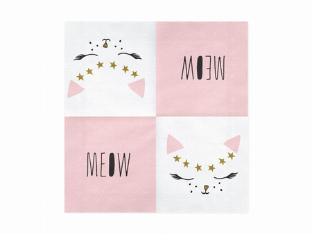 Serwetki we wzór kotek