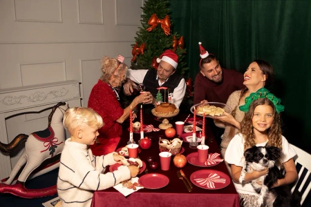 Opaska Czapka Mikołaja, 11x26.5cm, mix