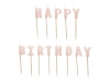 Świeczki urodzinowe Happy Birthday, 2.5 cm, różowy