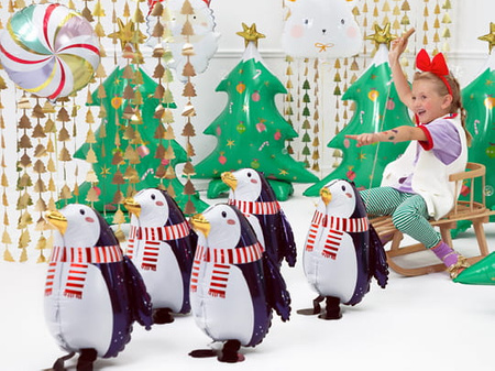 Stojący balon foliowy Choinka, 78x94cm