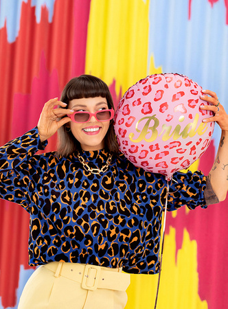 Balon foliowy Bride 35 cm, różowy