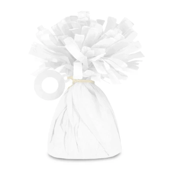 Ciężarek do balonów papierowy biały