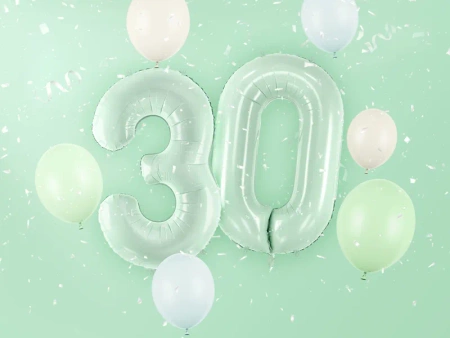 Balon foliowy Cyfra ''3'', 86cm, zieleń