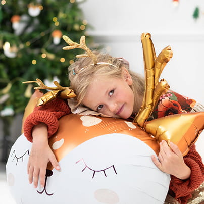 Balon foliowy Jelonek, 73x64cm, mix