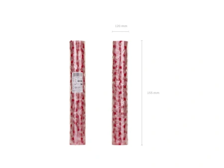 Bieżnik tiulowy Serca, czerwony, 0,36 x 9 m