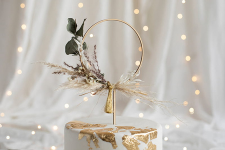 Topper drewniany Obręcz, 24.5cm