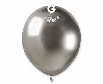 Balon metaliczny srebrny 12 cm