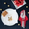 Serwetki Merry Christmas Dzwonki białe 10szt.