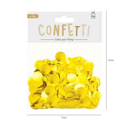 Konfetti foliowe 15 g - złote (1,5 cm)