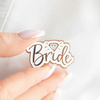 Pin emaliowany Bride rose gold