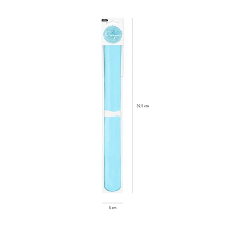Pompon bibułowy błękitny 35 cm