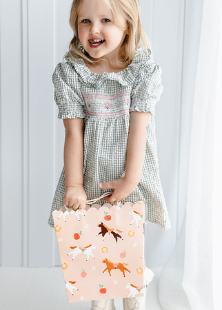 Torebka na prezenty Konie, 23x22x8,5 cm