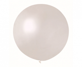 Balon w kształcie kuli - perłowy 65 cm