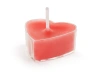 Świeczki Serca, 4 cm, czerwony
