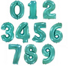 Balon foliowy, cyfry, tiffany, 85 cm