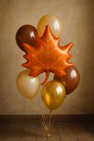Balon foliowy liść jesienny 60x50cm