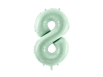 Balon foliowy Cyfra ''8", 86cm, zieleń