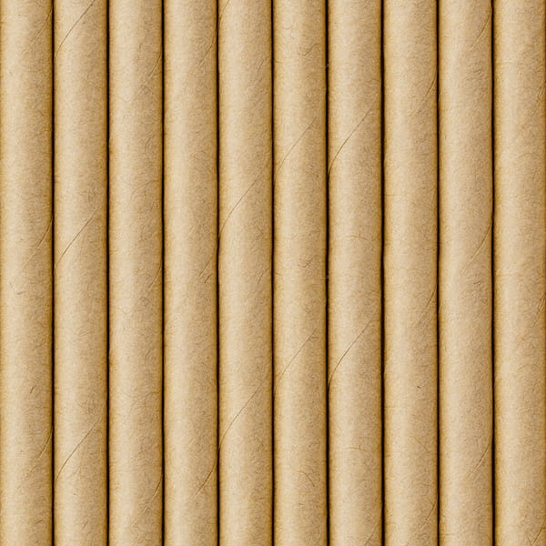 Słomki papierowe, kraft, 19.5cm