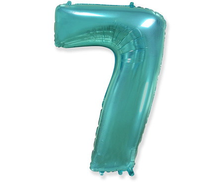 Balon foliowy, cyfry, tiffany, 85 cm