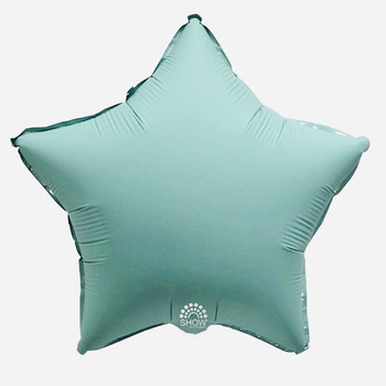 Balon foliowy Gwiazdka, 45cm, miętowy