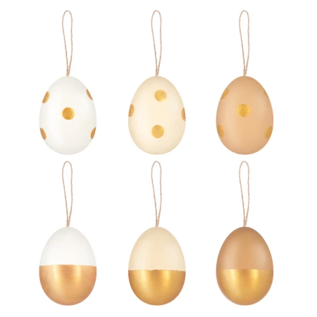 Pisanki wielkanocne naturalne wydmuszki 6szt
