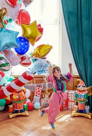 Zestaw balonów Jelonek i śnieżynki 6szt.