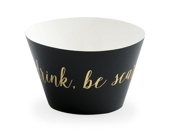 Papilotki Trick or Treat - Eat, drink, be scary!, czarny, 4,8x7,6x4,6cm