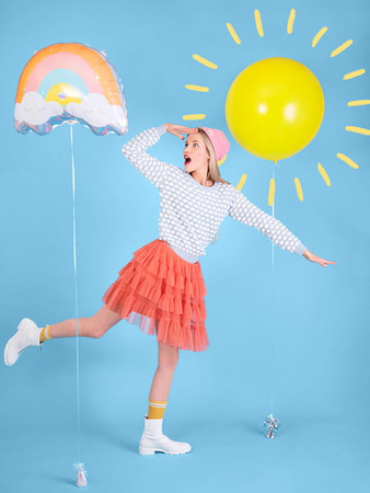 Balon foliowy Tęcza, 55x40cm