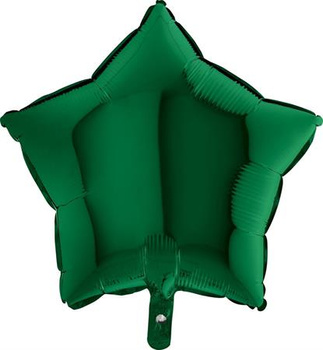 Balon foliowy Gwiazdka, 48cm, ciemny zielony