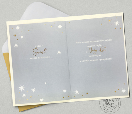 Kartka świąteczna Wesołych Świąt Choinka