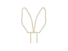 Drewniany topper Uszy Królika, 20 cm