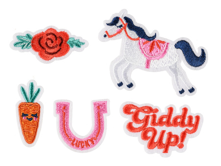 Naprasowanki Giddy up, mix, 2-7x3.5-7 cm