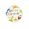 Balon przezroczysty okrągły Dinozaury 45cm
