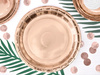 Talerzyki okrągłe, różowe złoto, 23cm