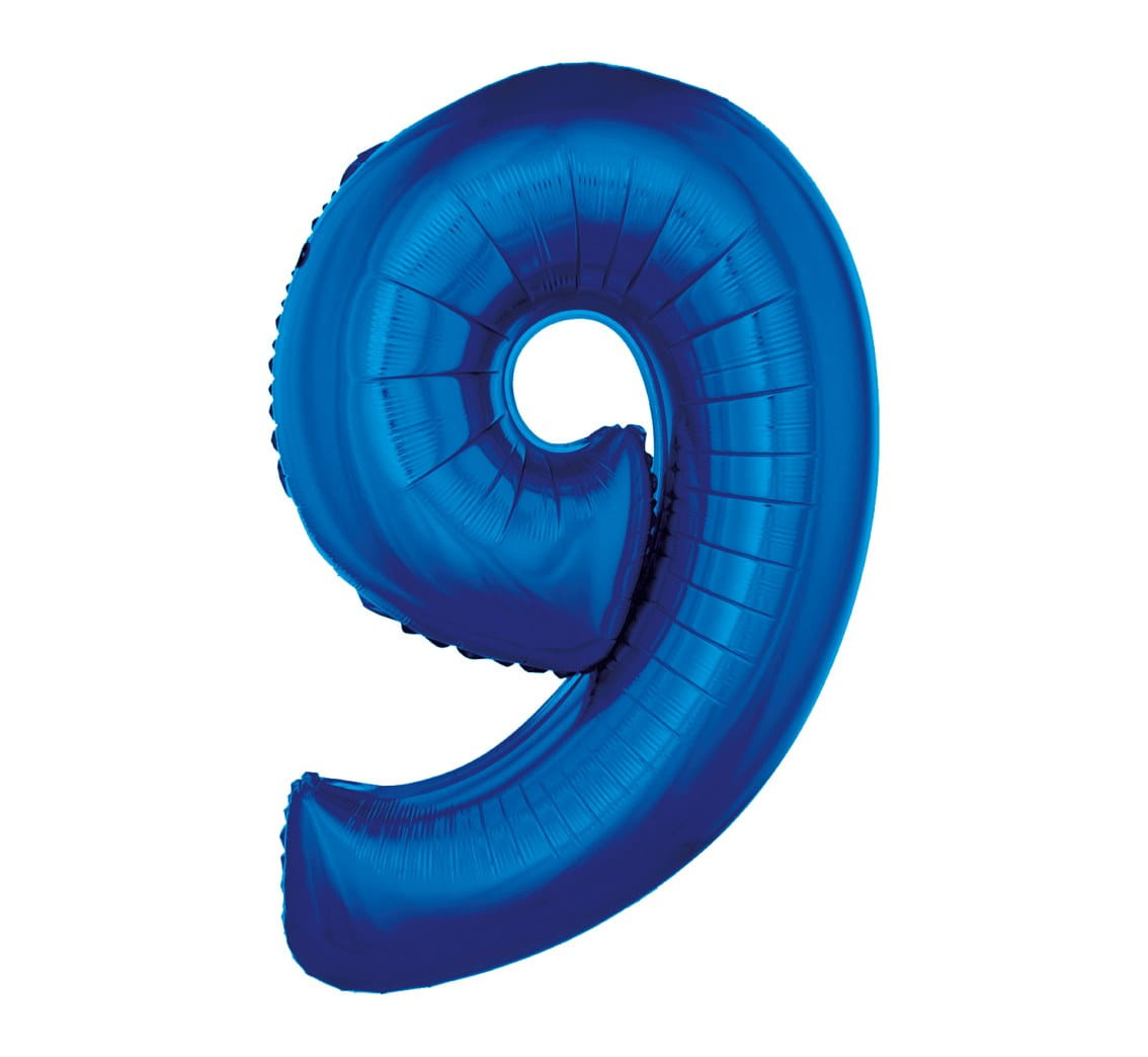 Balon foliowy 9 niebieski 85cm 1szt FG-C85N9