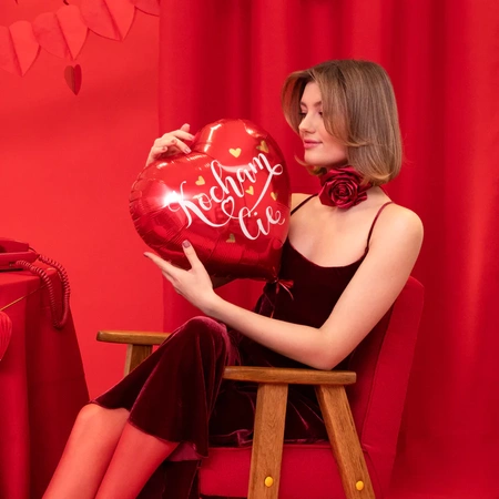 Balon foliowy serce Kocham Cię 45cm