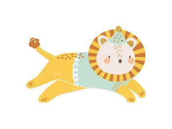 Serwetki Lew, mix, 16x10 cm