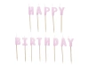 Świeczki urodzinowe Happy Birthday fioletowy