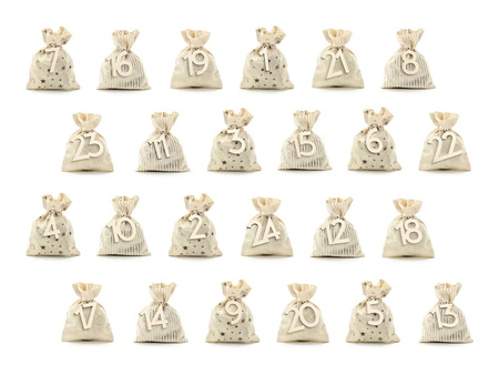 Kalendarz adwentowy woreczki