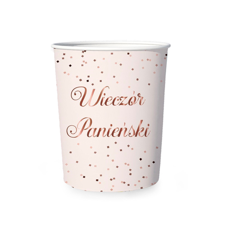 Kubek różowy Wieczór Panieński 6szt