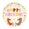 Balon foliowy Happy Birthday Koniki 45 cm
