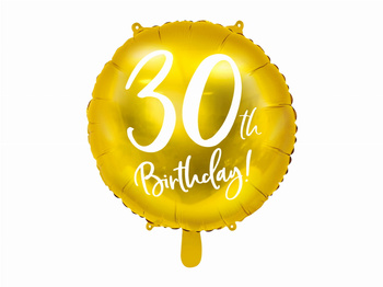 Balon okrągły 30 urodziny 45 cm