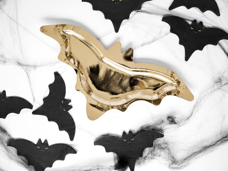 Talerzyki złote nietoperze 6 sztuk