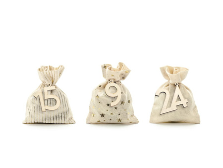 Kalendarz adwentowy woreczki