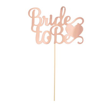 Toppery na Wieczór Panieński Bride To Be rose gold