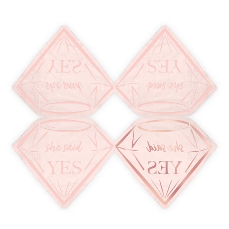 Serwetki Bride to be rose gold 10 szt.