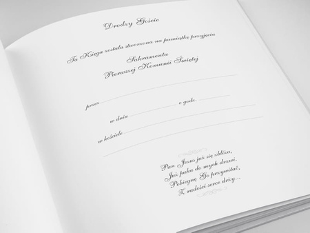 Księga Gości Komunijnych, 20,5 x 20,5cm